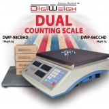 DIGIWEIGH DWP-98D DUAL PLATFORM COUNTING SCALE ONLY